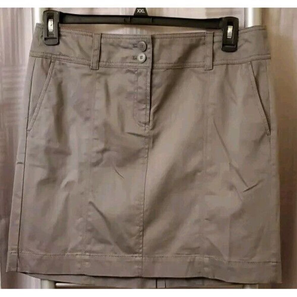 Ann‎ Taylor LOFT Womens Skirt Size 10 Gray Straight Career Office 18" Length